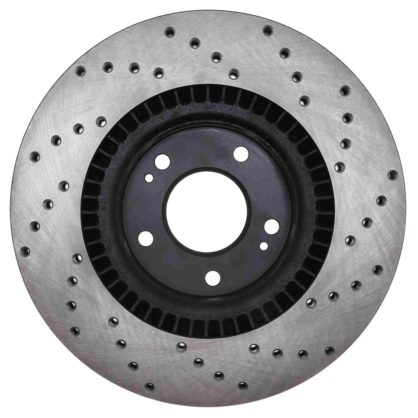 StopTech Sport Cross Drilled Brake Rotor; Front Right
