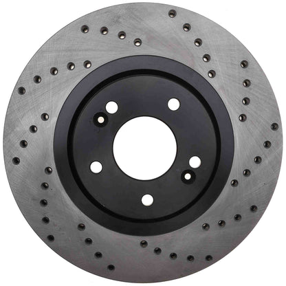 StopTech Sport Cross Drilled Brake Rotor - Rear Right 128.50034L
