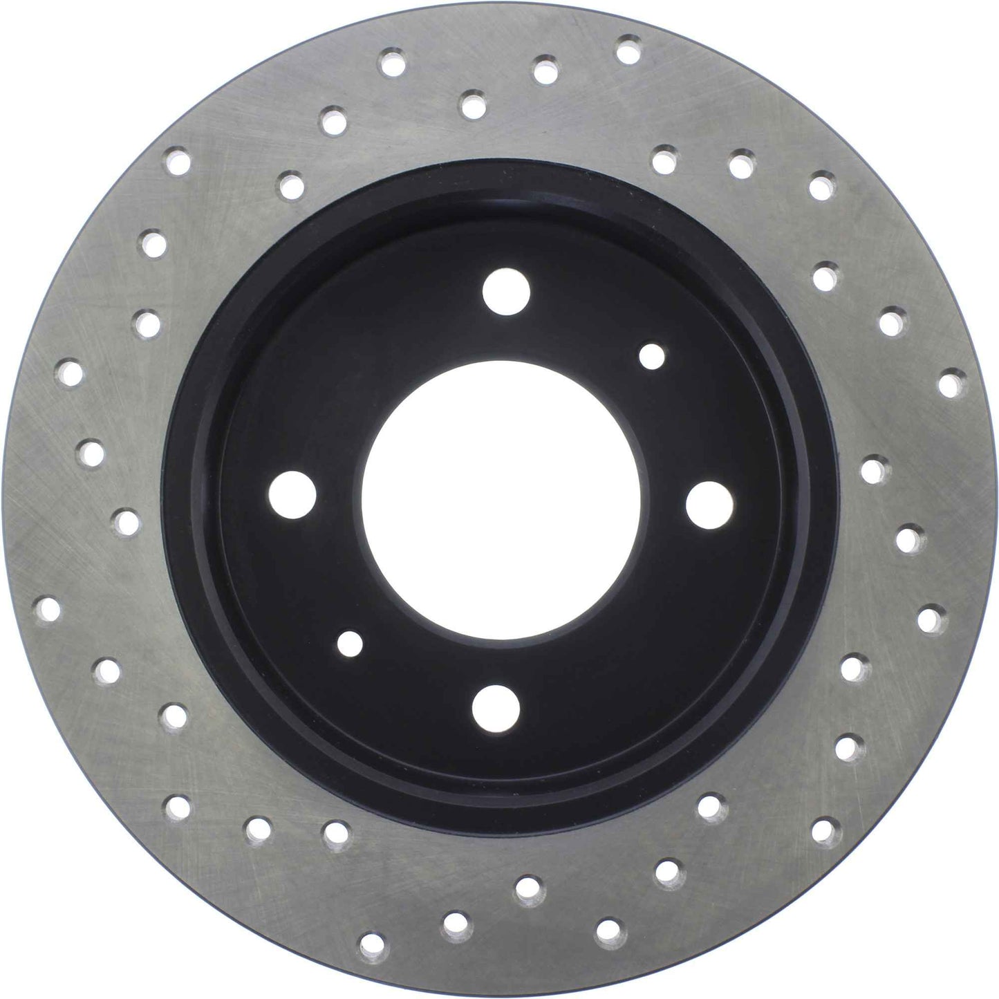 StopTech Sport Cross Drilled Brake Rotor; Rear Left