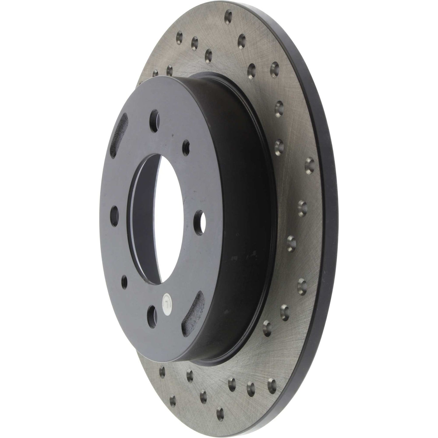 StopTech Sport Cross Drilled Brake Rotor; Rear Left