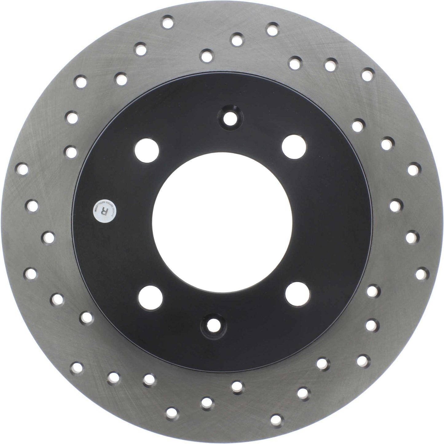 StopTech Sport Cross Drilled Brake Rotor; Rear Right