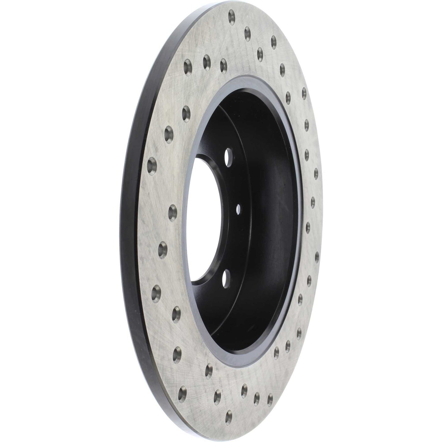 StopTech Sport Cross Drilled Brake Rotor; Rear Right