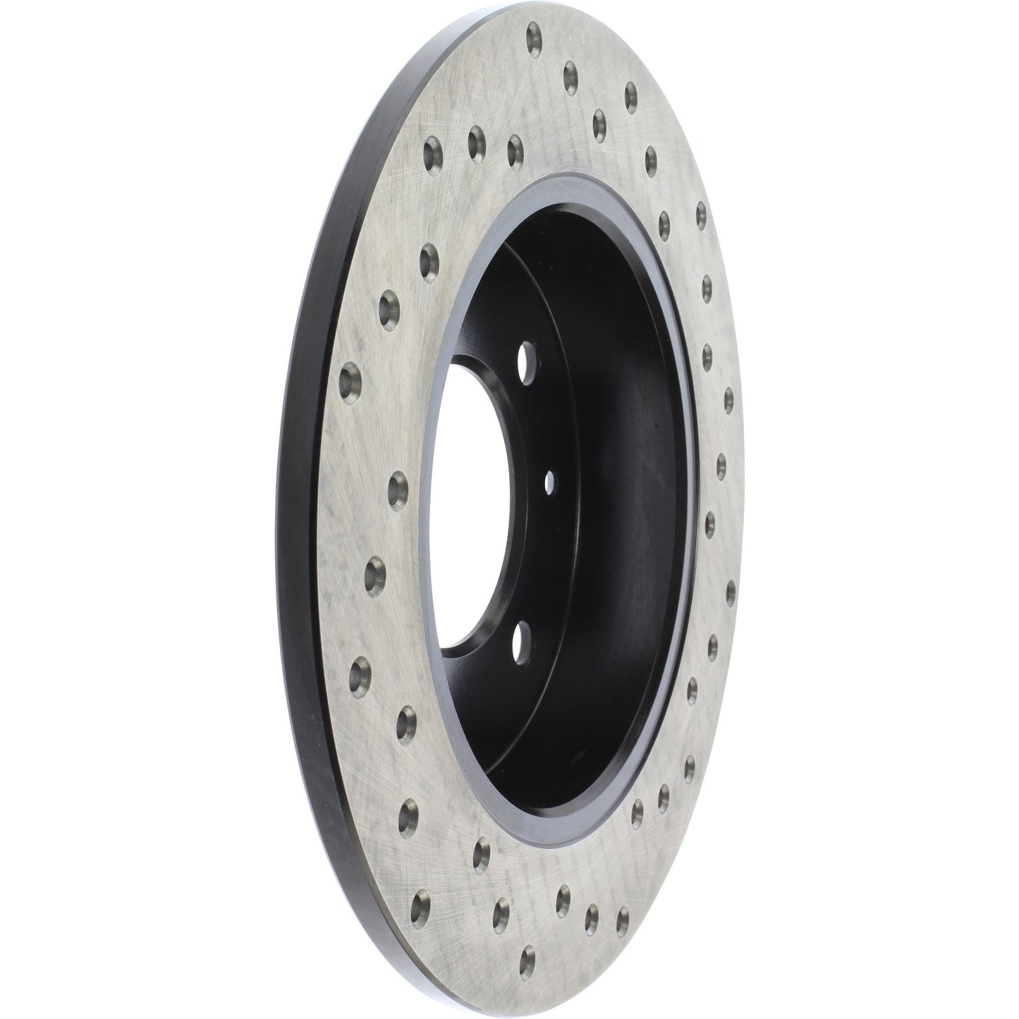 StopTech Sport Cross Drilled Brake Rotor; Rear Right