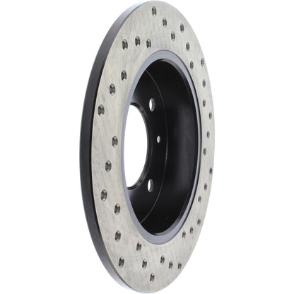 StopTech Sport Cross Drilled Brake Rotor; Rear Right