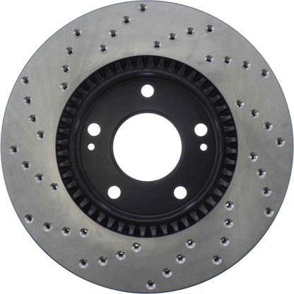 StopTech Sport Cryo Cross Drilled Brake Rotor; Front Left