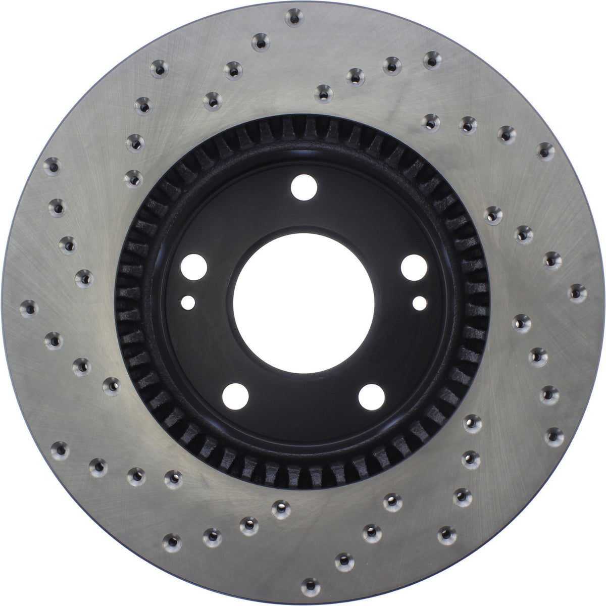 StopTech Sport Cryo Cross Drilled Brake Rotor; Front Left
