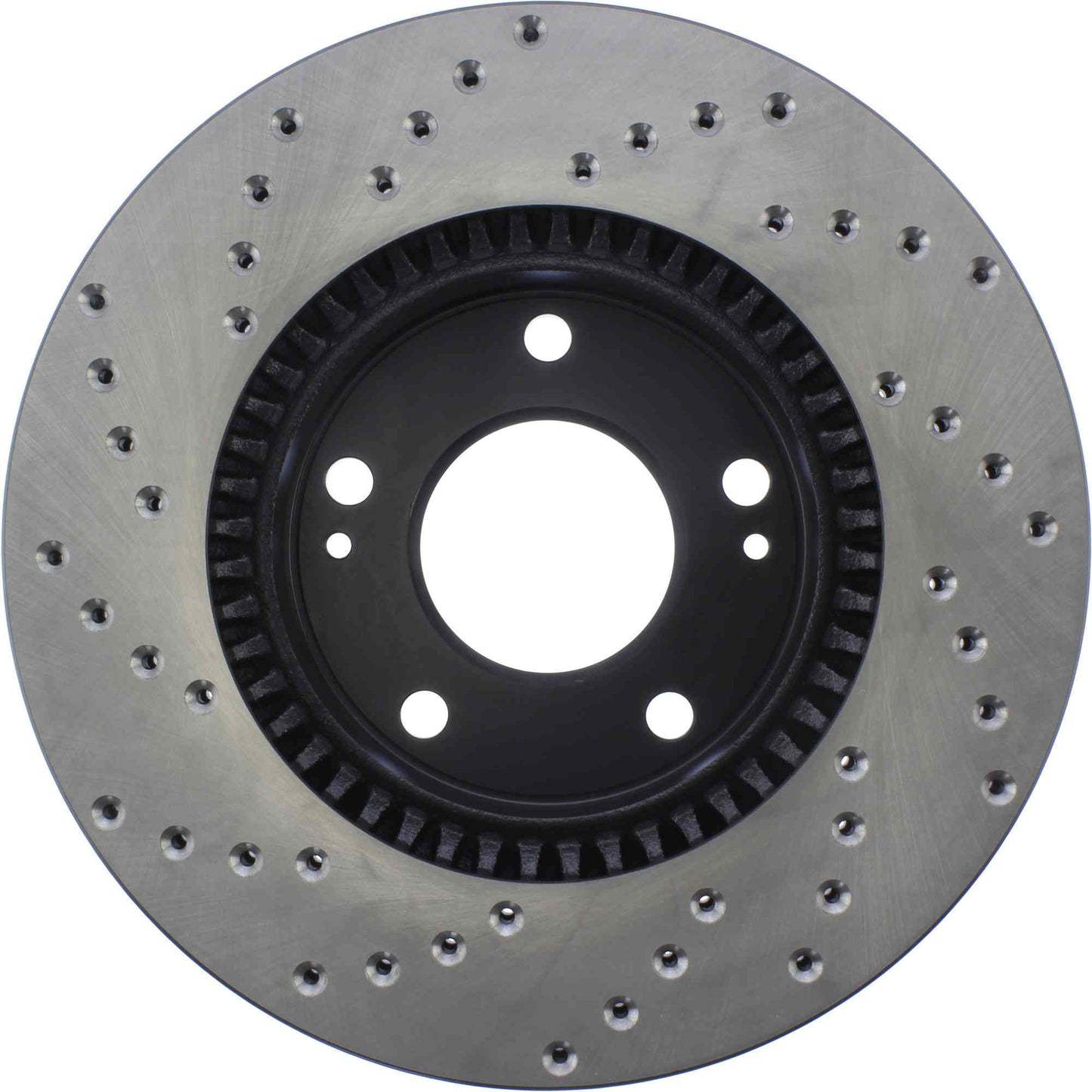 StopTech Sport Cross Drilled Brake Rotor; Front Left