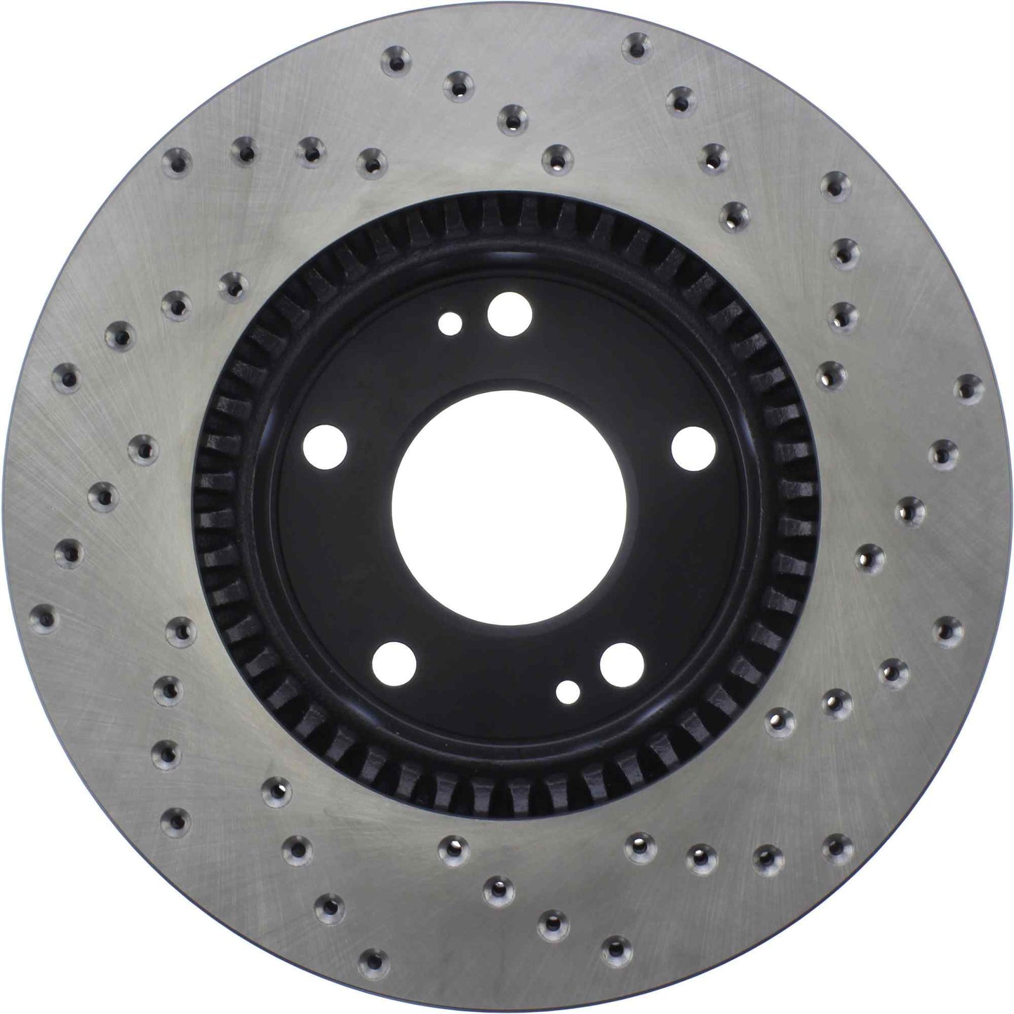 StopTech Sport Cross Drilled Brake Rotor; Front Right