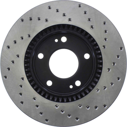 StopTech Sport Cross Drilled Brake Rotor; Front Right