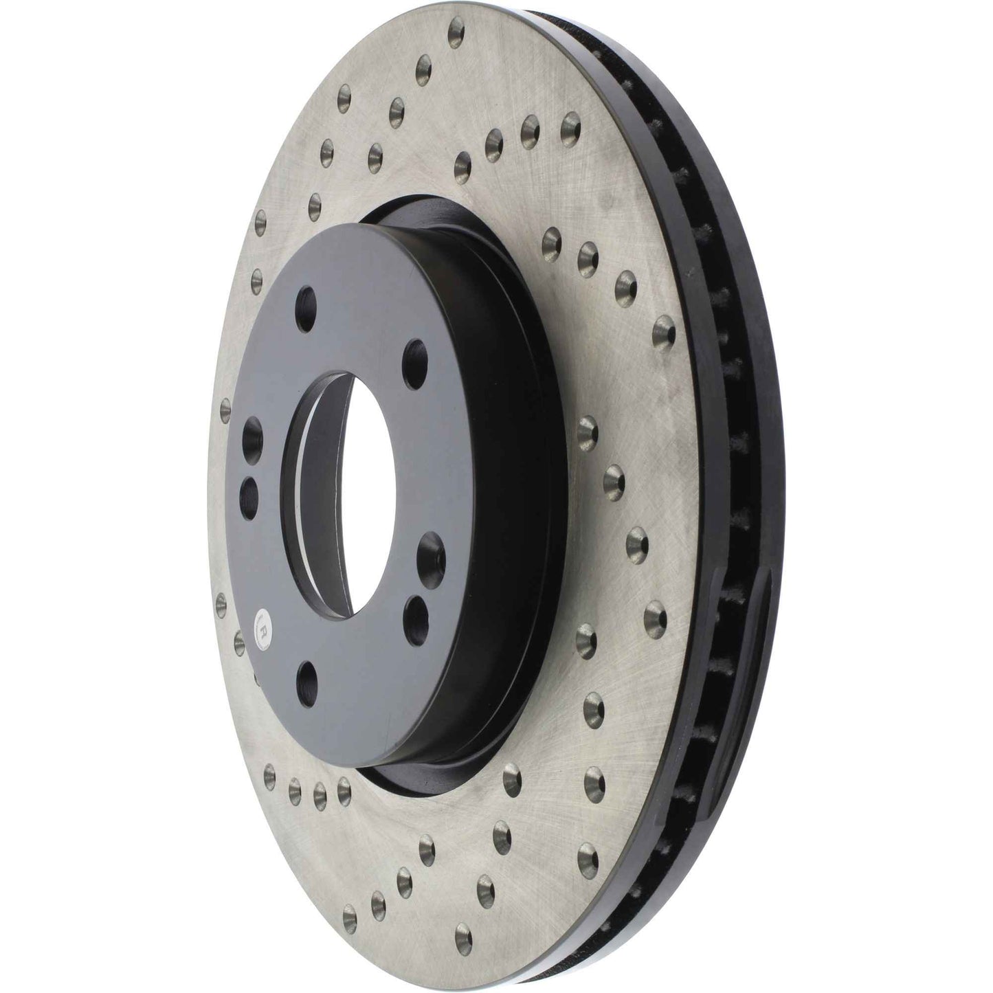 StopTech Sport Cross Drilled Brake Rotor; Front Right