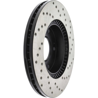 StopTech Sport Cross Drilled Brake Rotor; Front Right