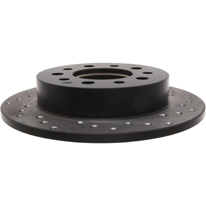 StopTech Sport Cross Drilled Brake Rotor; Rear Left