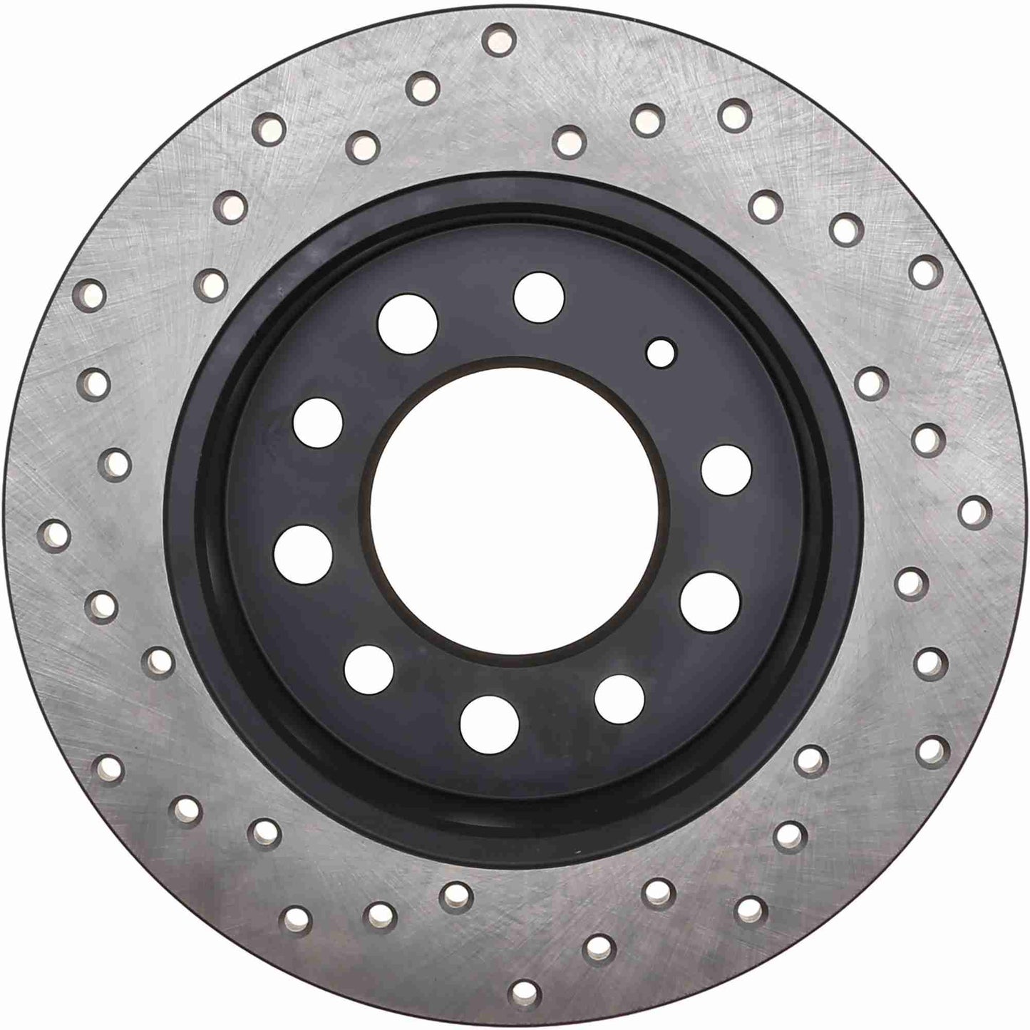 StopTech Sport Cross Drilled Brake Rotor; Rear Left