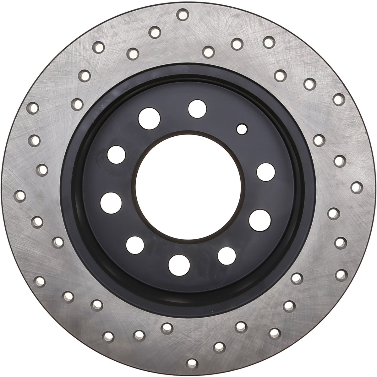 StopTech Sport Cross Drilled Brake Rotor; Rear Left