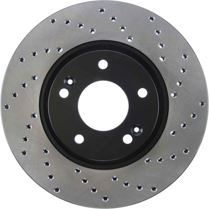 StopTech 11-13 Kia Optima / 13-14 Hyundai Veloster Turbo Front Left Drilled Sport Brake Rotor 128.51020L