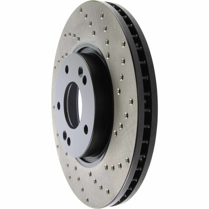StopTech 11-13 Kia Optima / 13-14 Hyundai Veloster Turbo Front Left Drilled Sport Brake Rotor 128.51020L