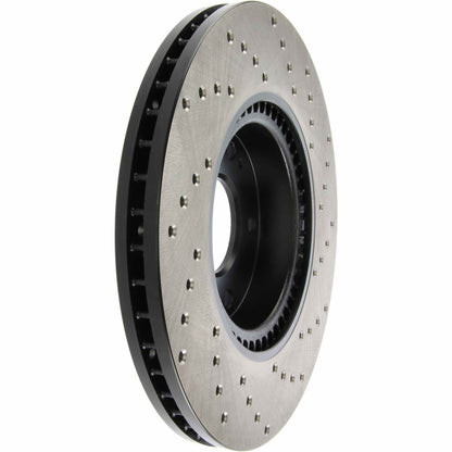 StopTech 11-13 Kia Optima / 13-14 Hyundai Veloster Turbo Front Right Drilled Sport Brake Rotor 128.51020R