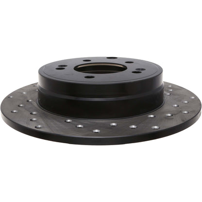 StopTech Sport Cross Drilled Brake Rotor; Rear Left