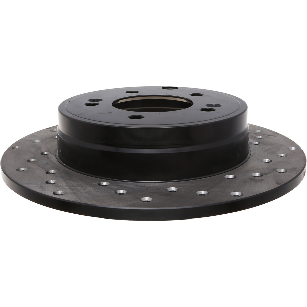 StopTech Sport Cross Drilled Brake Rotor; Rear Left
