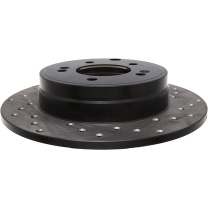 StopTech Sport Cross Drilled Brake Rotor; Rear Left