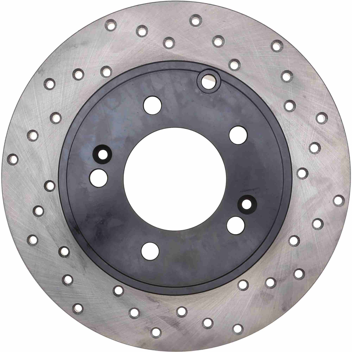 StopTech Sport Cross Drilled Brake Rotor; Rear Left