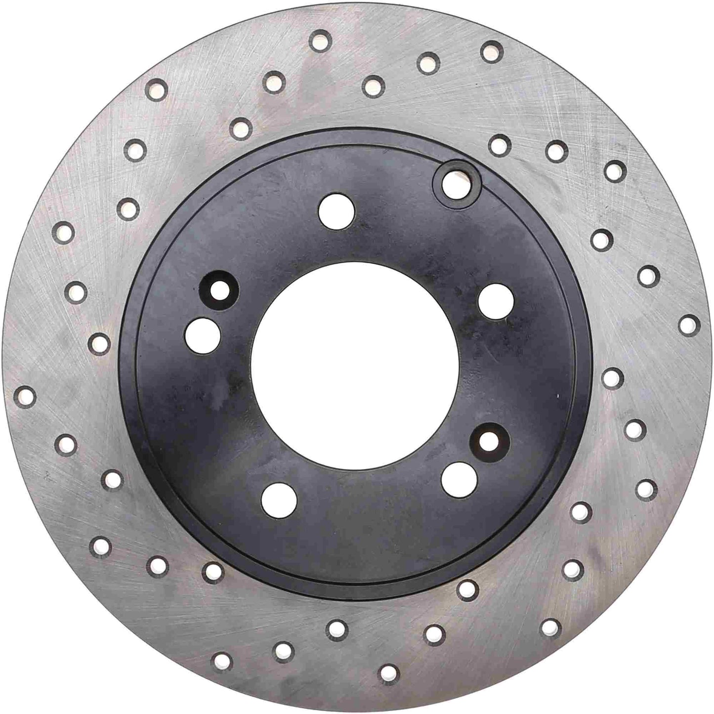 StopTech Sport Cross Drilled Brake Rotor; Rear Right