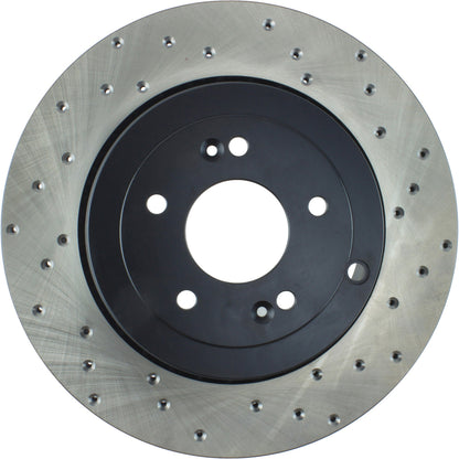 StopTech Sport Cryo Cross Drilled Brake Rotor; Rear Left