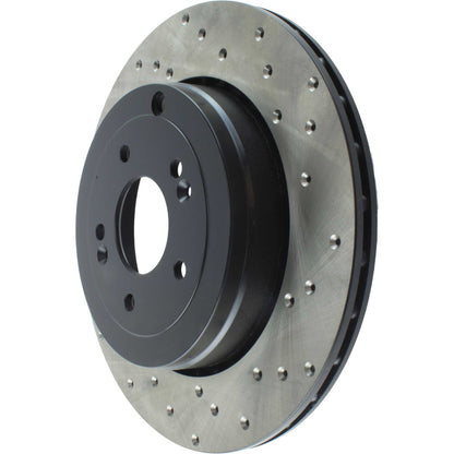 StopTech Sport Cryo Cross Drilled Brake Rotor; Rear Left