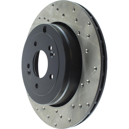 StopTech Sport Cryo Cross Drilled Brake Rotor; Rear Left