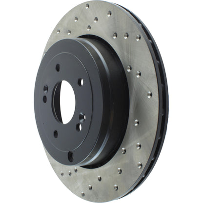 StopTech Sport Cryo Cross Drilled Brake Rotor; Rear Right