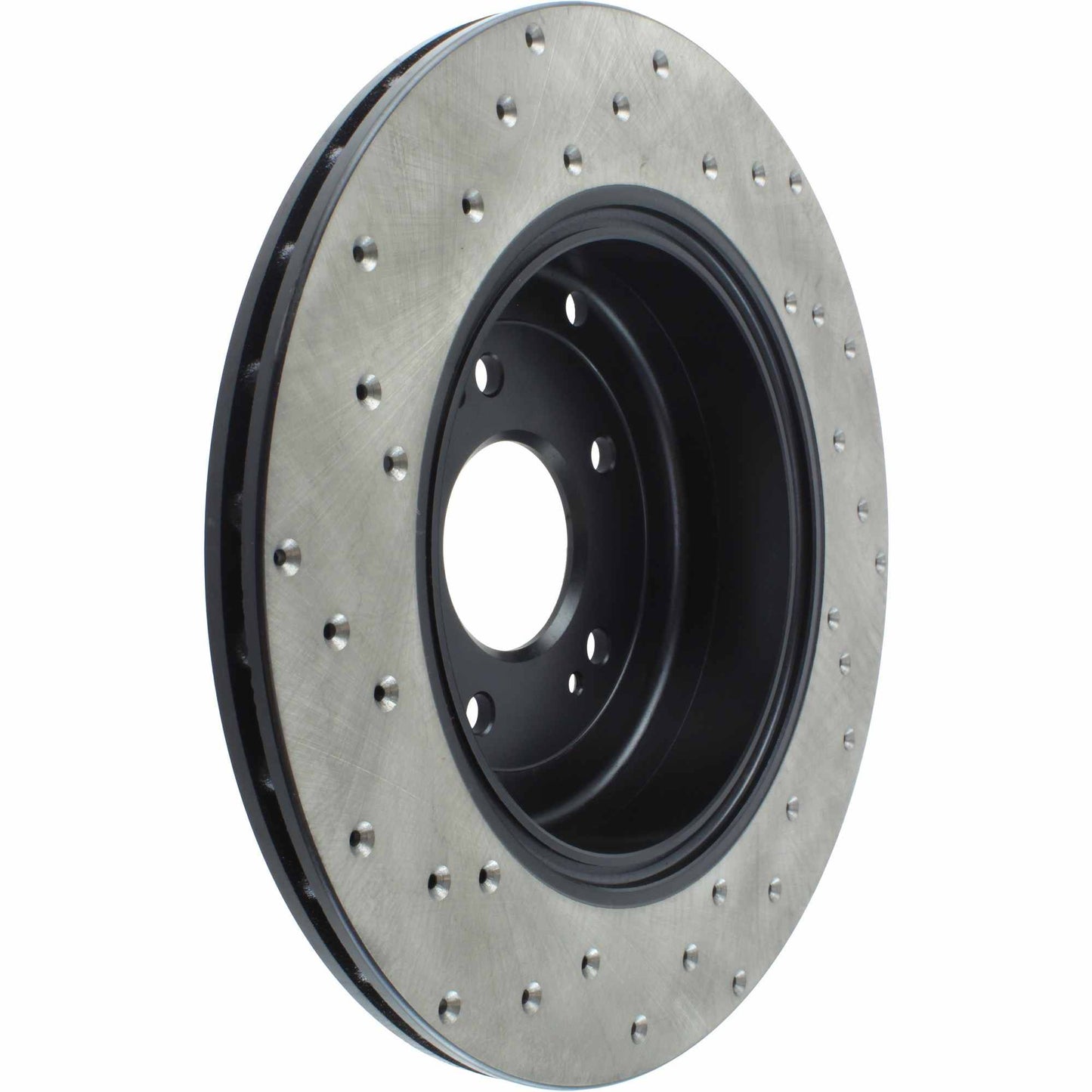 StopTech Sport Cross Drilled Brake Rotor; Rear Left