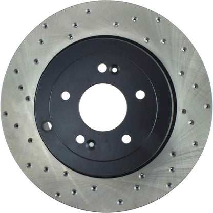 StopTech Sport Cross Drilled Brake Rotor; Rear Right