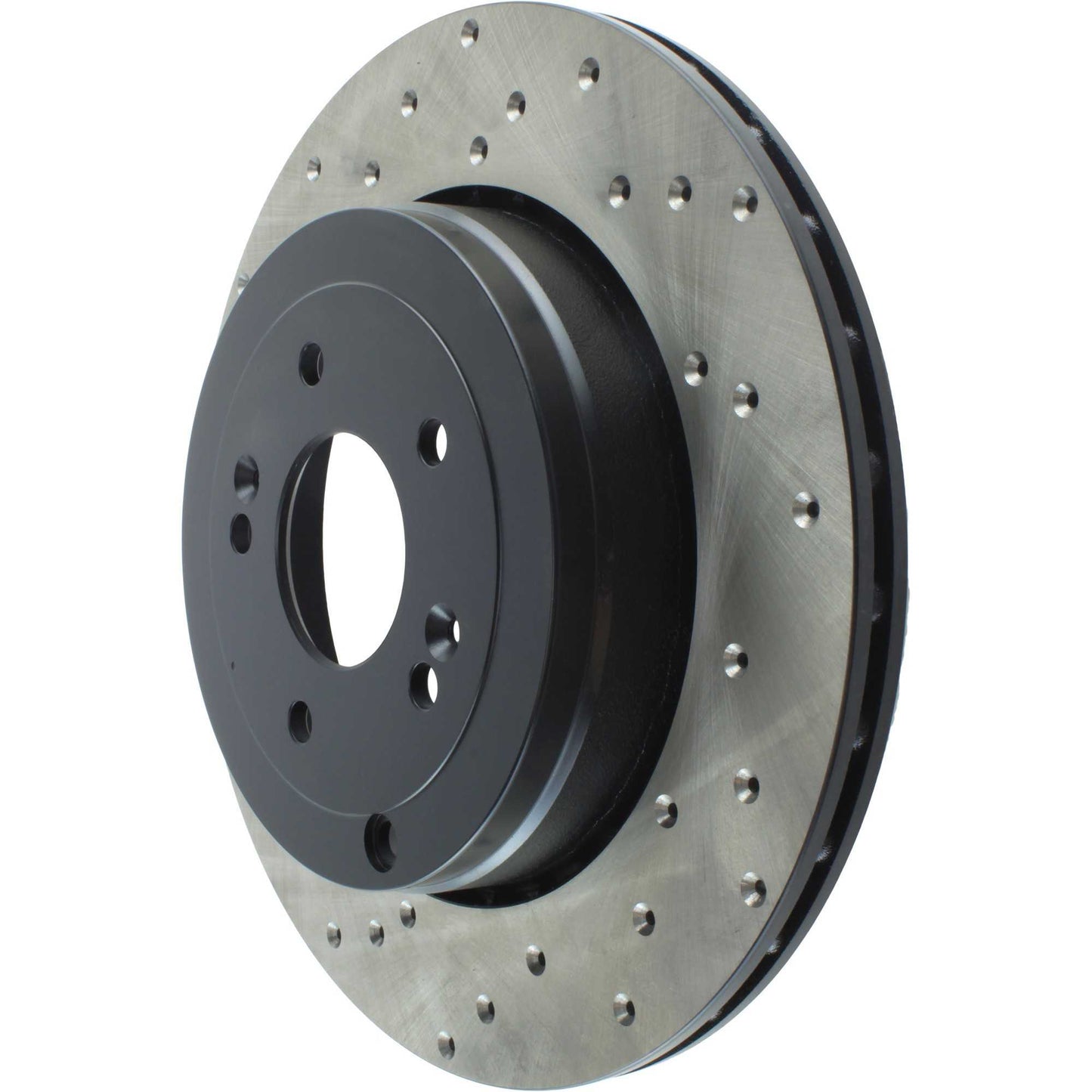 StopTech Sport Cross Drilled Brake Rotor; Rear Right