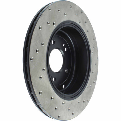StopTech Sport Cross Drilled Brake Rotor; Rear Right