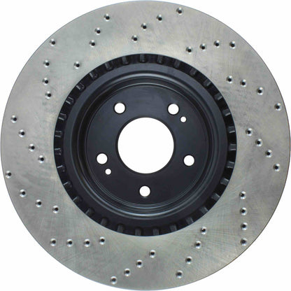 StopTech Sport Cryo Cross Drilled Brake Rotor; Front Left