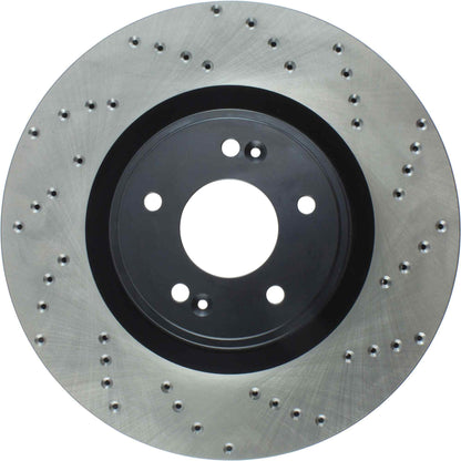 StopTech Sport Cryo Cross Drilled Brake Rotor; Front Left