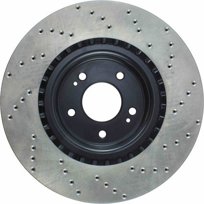 StopTech Sport Cryo Cross Drilled Brake Rotor; Front Right
