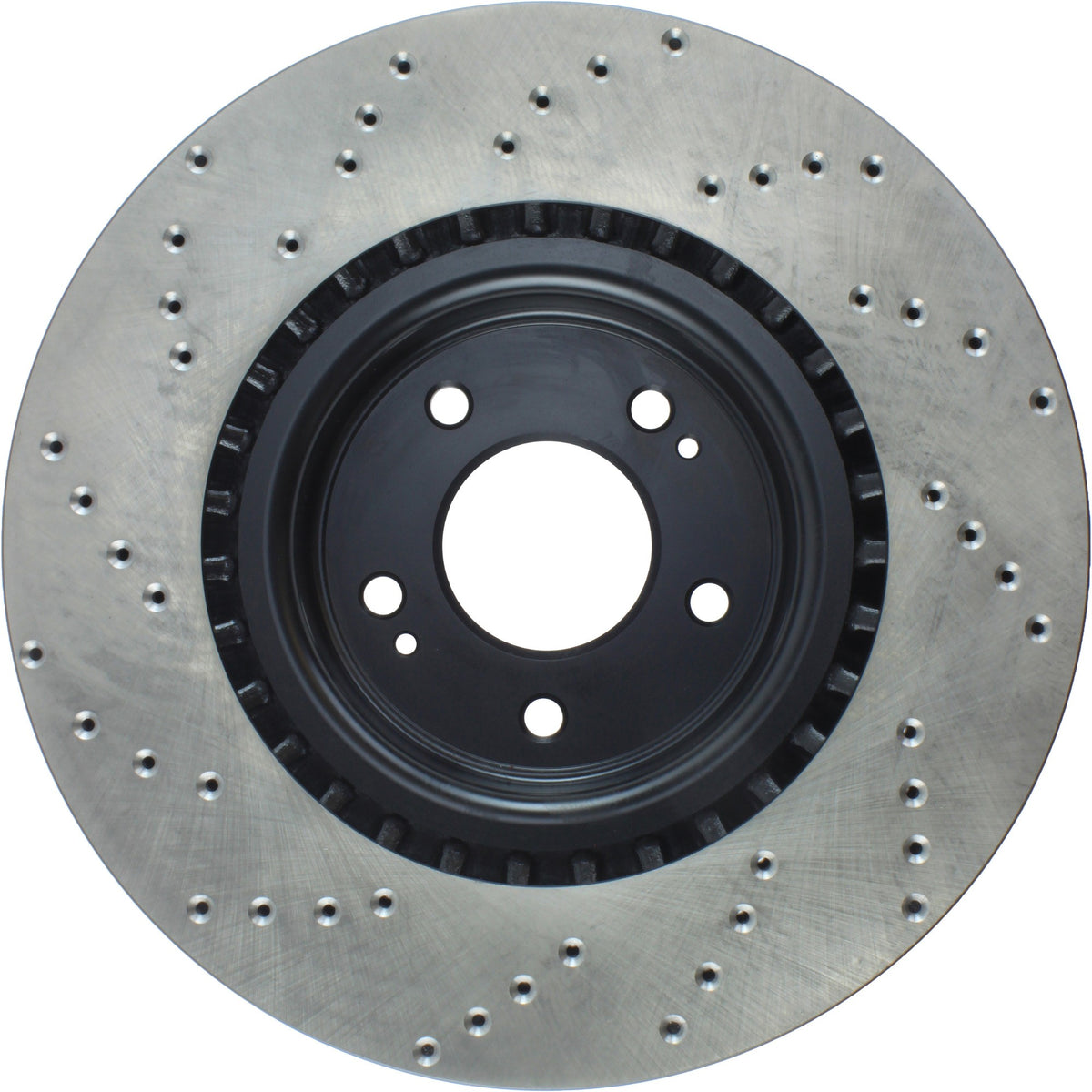 StopTech Sport Cross Drilled Brake Rotor; Front Left
