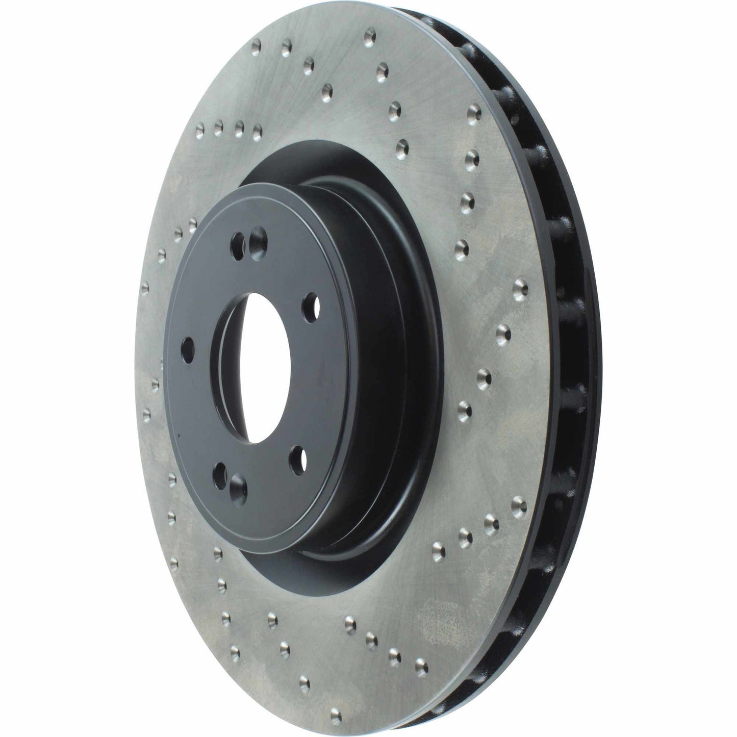 StopTech Sport Cross Drilled Brake Rotor; Front Left