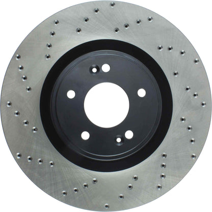 StopTech Power Slot 10-13 Hyundai Genesis Coupe Track & R-Spec Front Right Drilled Rotor 128.51036R