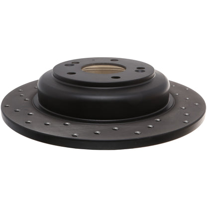 StopTech Sport Cross Drilled Brake Rotor; Rear Right
