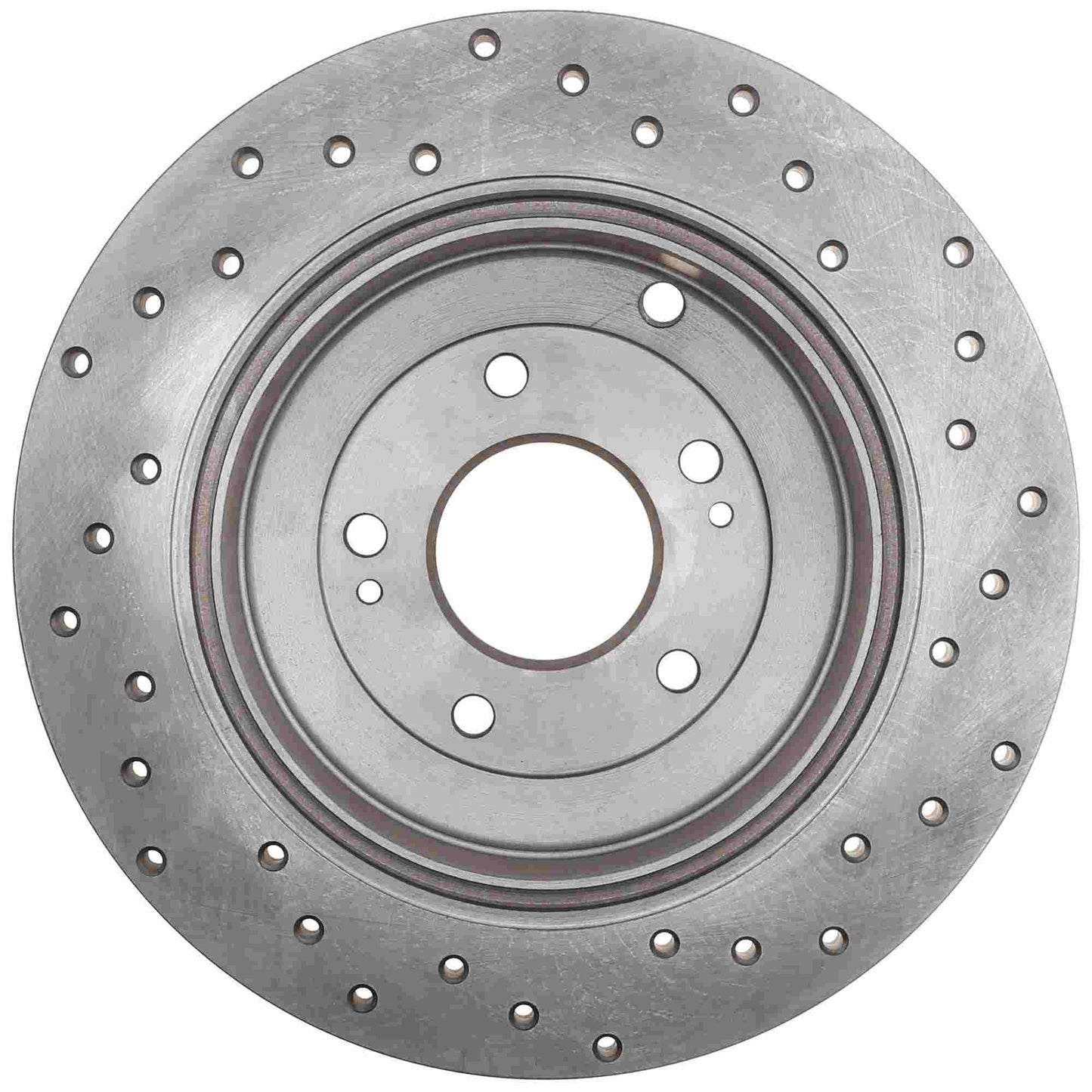 StopTech Sport Cross Drilled Brake Rotor; Rear Right