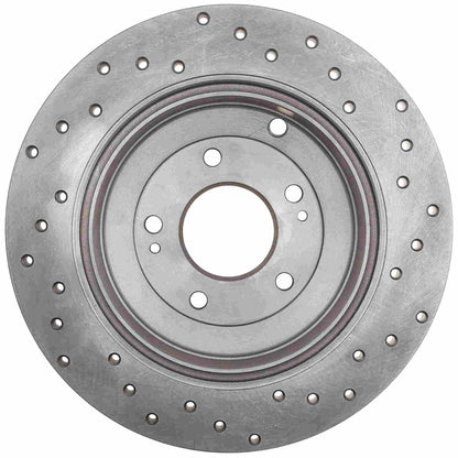 StopTech Sport Cross Drilled Brake Rotor; Rear Right