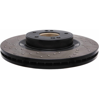 StopTech Sport Cross Drilled Brake Rotor; Front Right