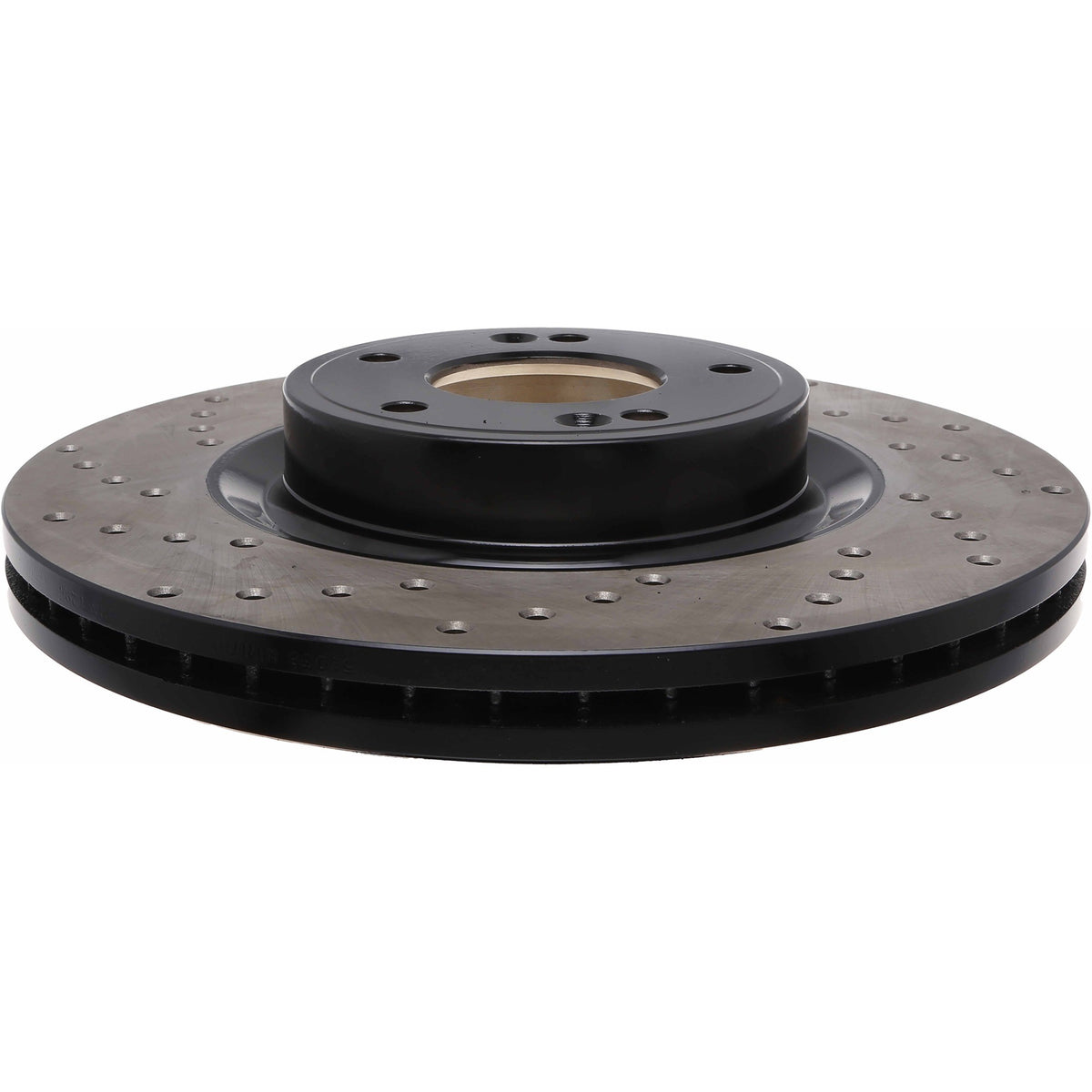 StopTech Sport Cross Drilled Brake Rotor; Front Right
