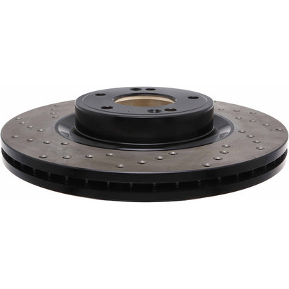 StopTech Sport Cross Drilled Brake Rotor; Front Right