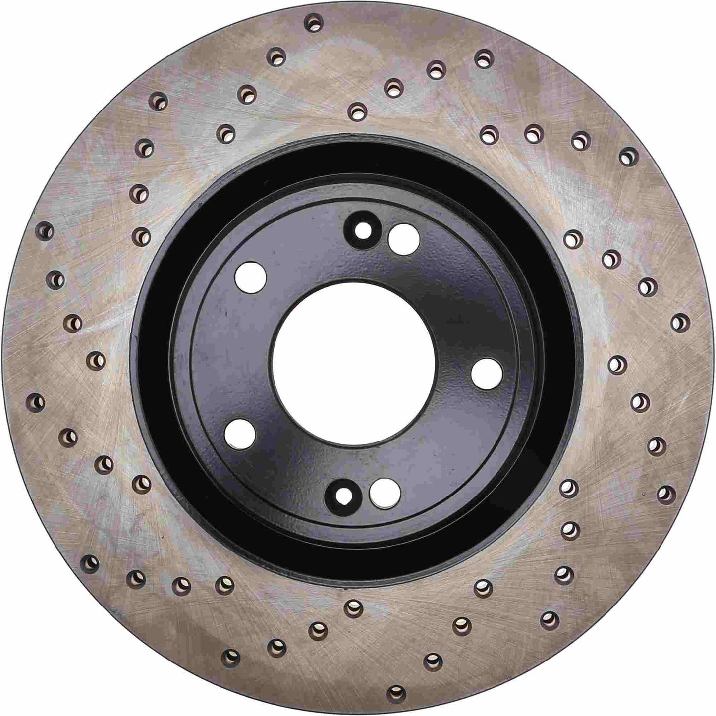 StopTech Sport Cross Drilled Brake Rotor; Front Right