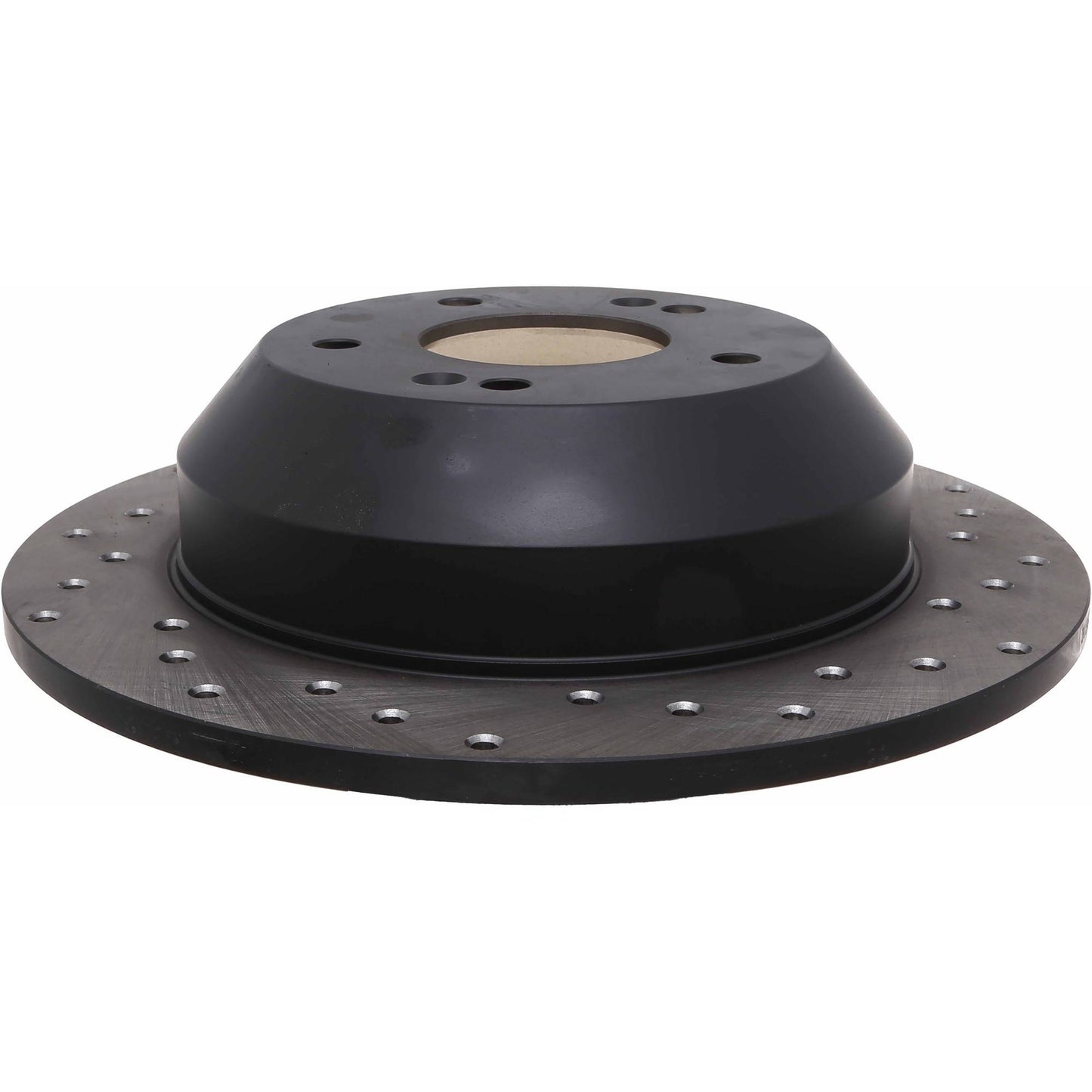 StopTech Sport Cross Drilled Brake Rotor; Rear Left
