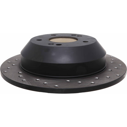 StopTech Sport Cross Drilled Brake Rotor; Rear Left