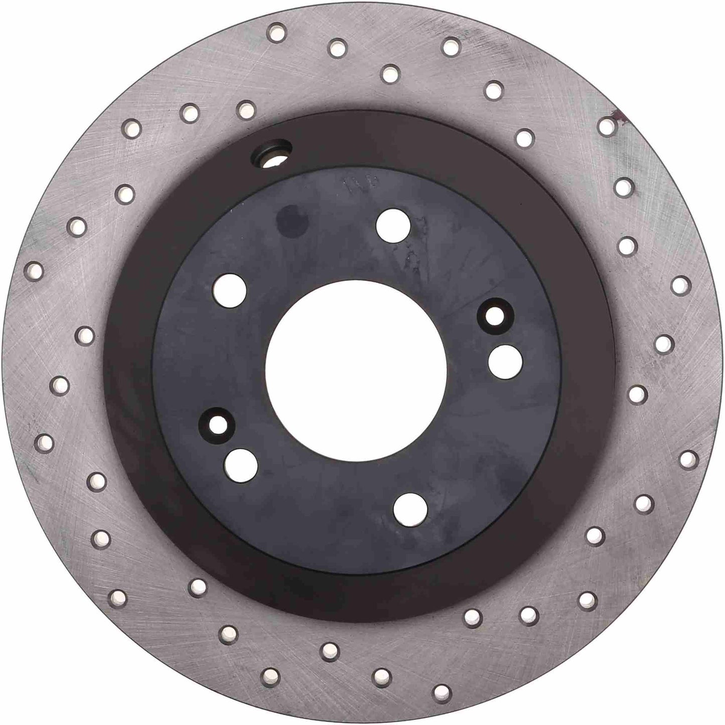 StopTech Sport Cross Drilled Brake Rotor; Rear Left
